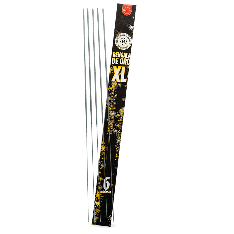 [1614] 6 BENGALAS DE ORO XL